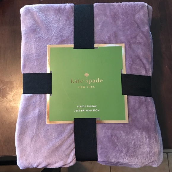 kate spade Other - 🆕 NWT Kate Spade Fleece Throw Blanket